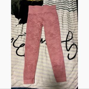 Gymshark camo seamless pink leggings